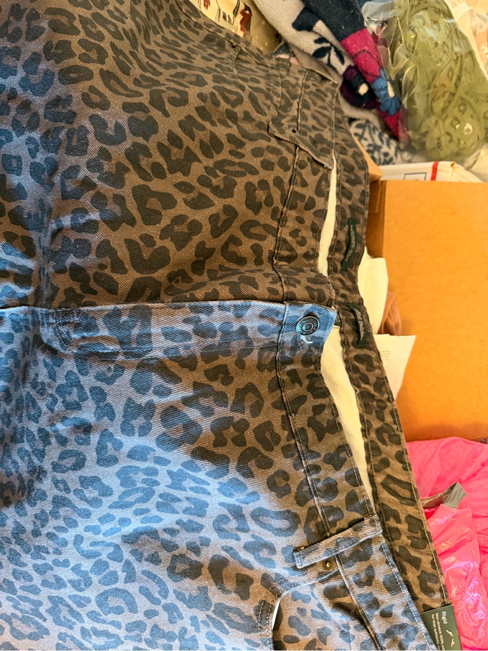 NWT wild fable Sz 30 Brown Leopard Print Wide Leg Jeans - Picture 2 of 8